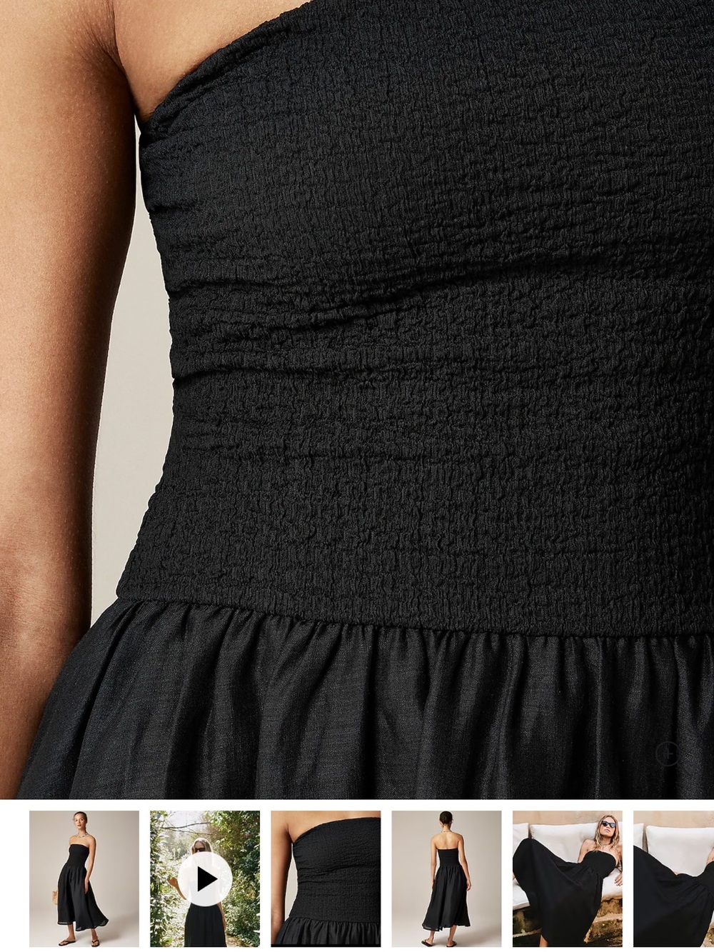 J. Crew Strapless Mixi dress NWT Medium $128 - Picture 2 of 6